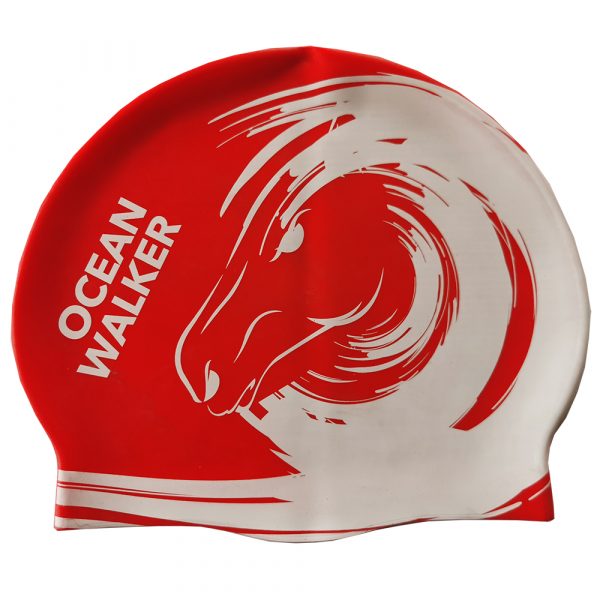 Ocean Walker red swim cap